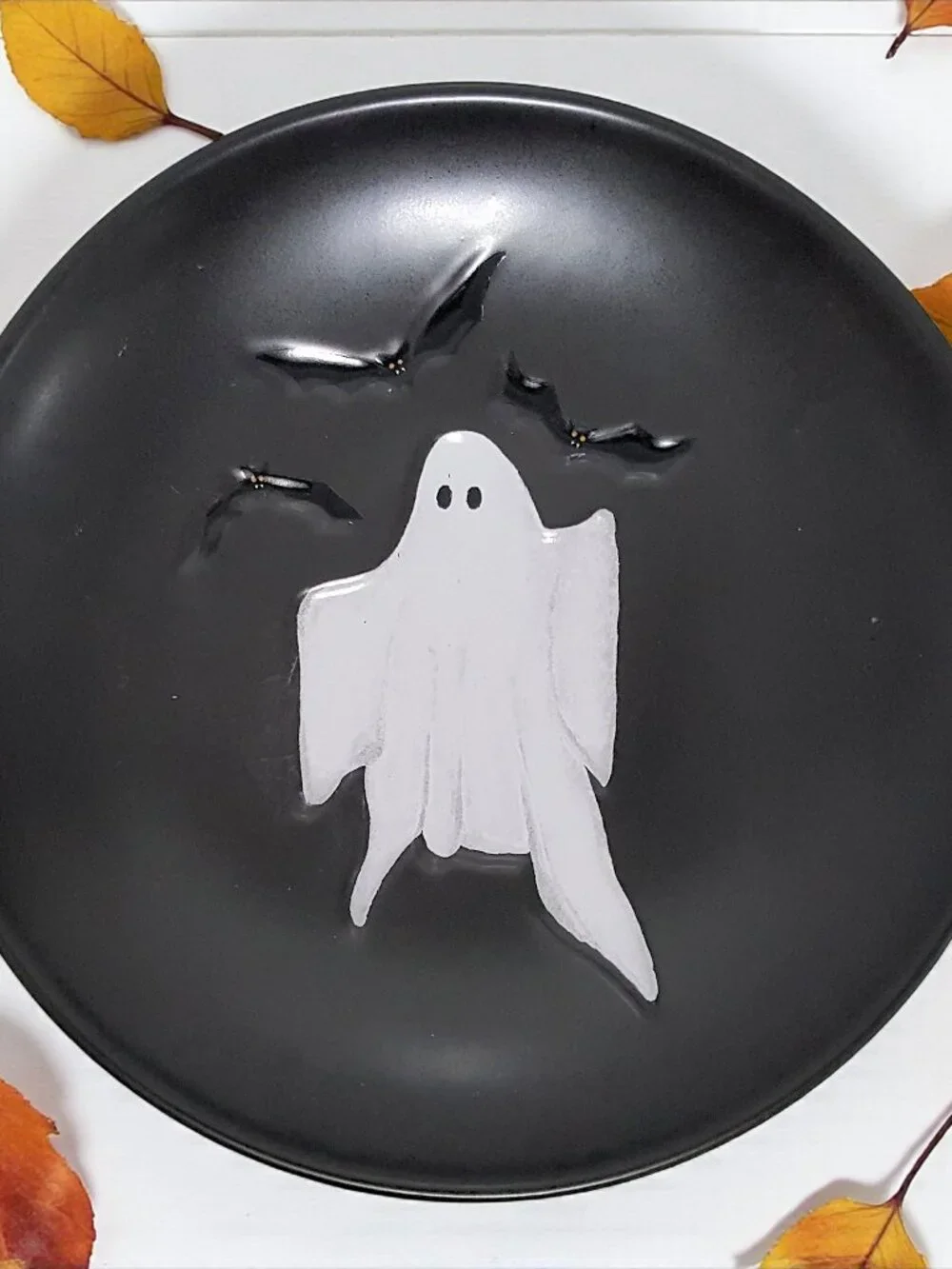 Pottery Barn S/4 Scary Squad Appetizer Plates 6.75